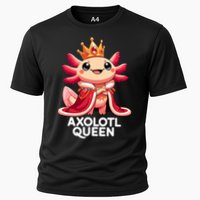 Axolotl Queen Cute Kawaii Axolotl Cooling Performance Crew T-Shirt