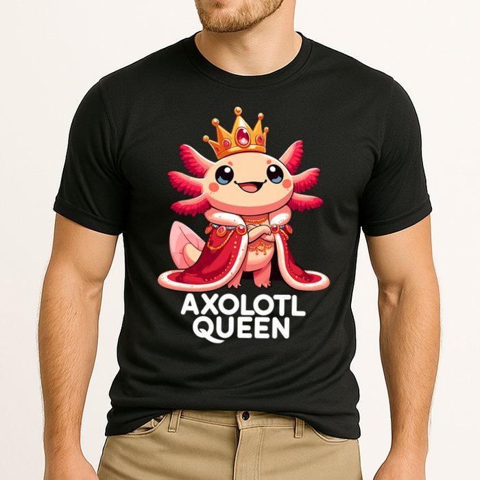 Axolotl Queen Cute Kawaii Axolotl Cooling Performance Crew T-Shirt