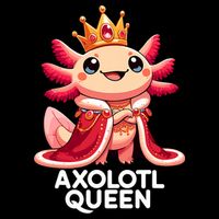 Axolotl Queen Cute Kawaii Axolotl Cooling Performance Crew T-Shirt