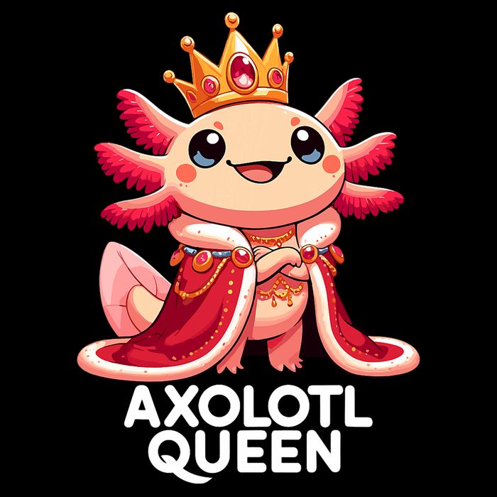 Axolotl Queen Cute Kawaii Axolotl Cooling Performance Crew T-Shirt