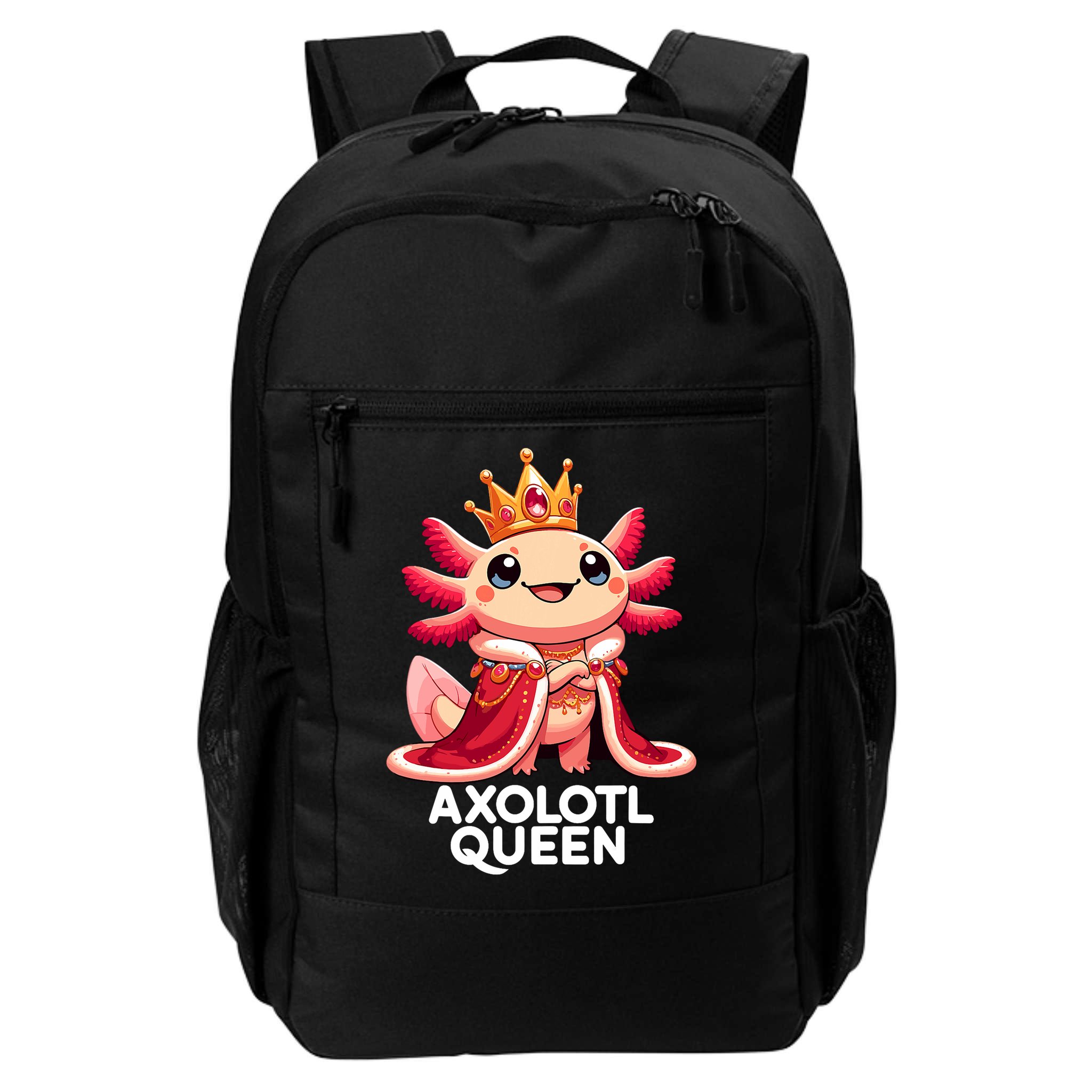 Axolotl Queen Cute Kawaii Axolotl Backpack