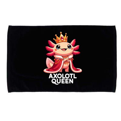 Axolotl Queen Cute Kawaii Axolotl Microfiber Hand Towel