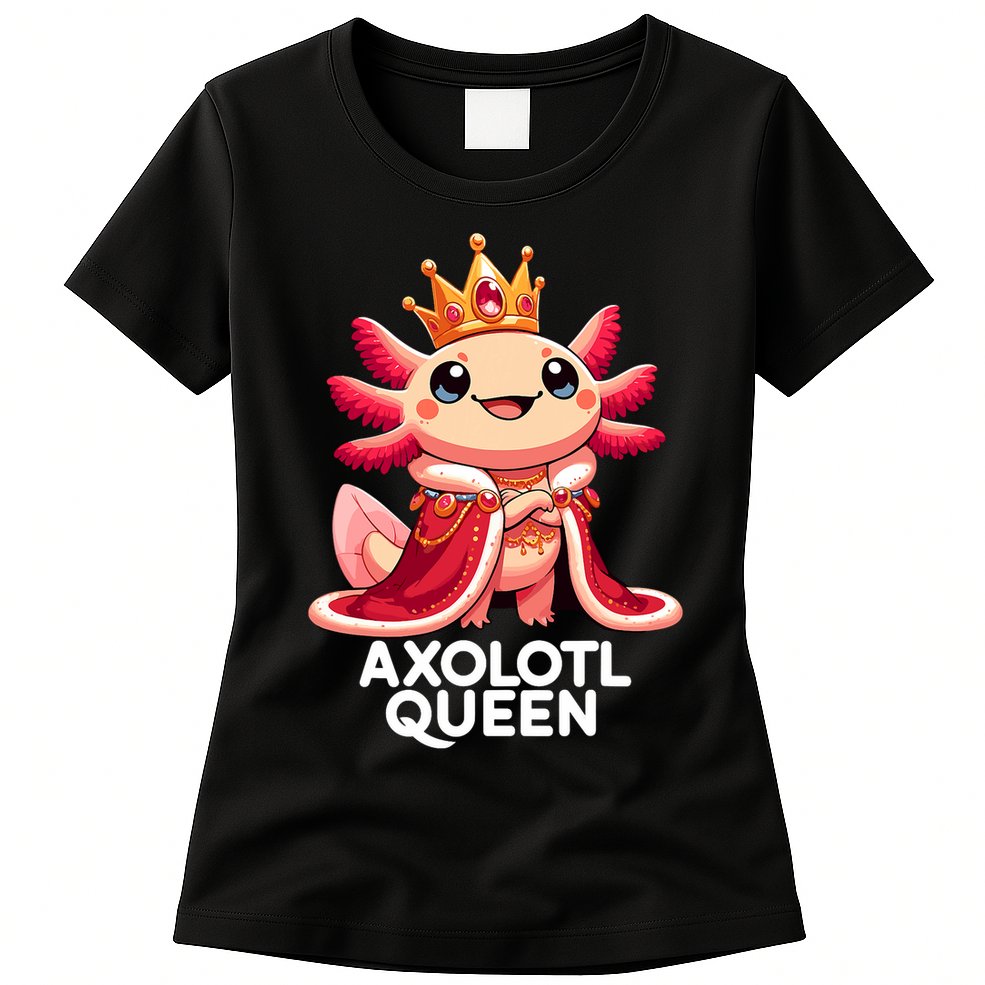 Axolotl Queen Cute Kawaii Axolotl Womens T-Shirt