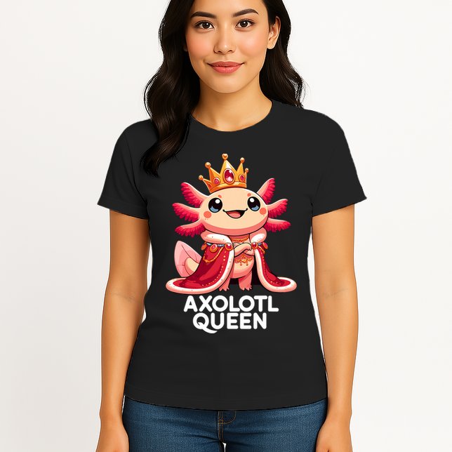 Axolotl Queen Cute Kawaii Axolotl Womens T-Shirt