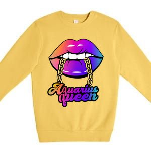 Aquarius Queen Cute Gift Premium Crewneck Sweatshirt