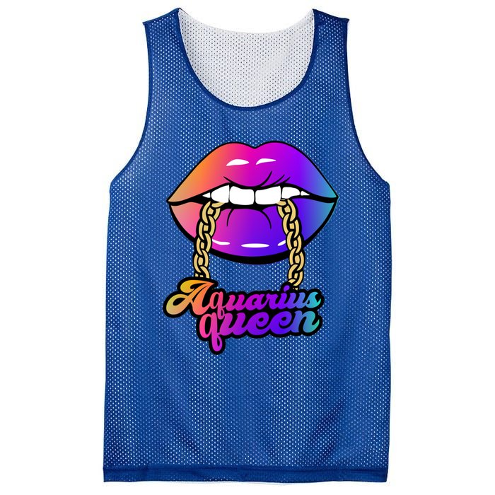 Aquarius Queen Cute Gift Mesh Reversible Basketball Jersey Tank