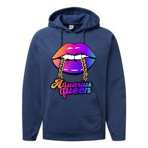 Aquarius Queen Cute Gift Performance Fleece Hoodie