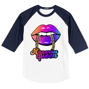 Aquarius Queen Cute Gift Baseball Sleeve Shirt