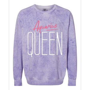 Aquarius Queen / Classy Aquarius Horoscope Quote Gift Colorblast Crewneck Sweatshirt