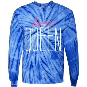 Aquarius Queen / Classy Aquarius Horoscope Quote Gift Tie-Dye Long Sleeve Shirt