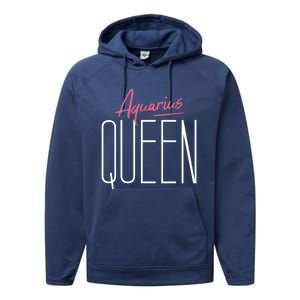 Aquarius Queen / Classy Aquarius Horoscope Quote Gift Performance Fleece Hoodie