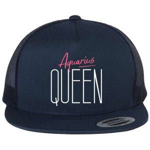 Aquarius Queen / Classy Aquarius Horoscope Quote Gift Flat Bill Trucker Hat