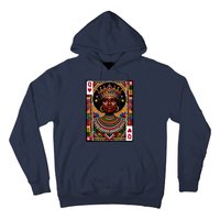 African Queen Card Melanin Black Pride Blm Juneteenth Hoodie