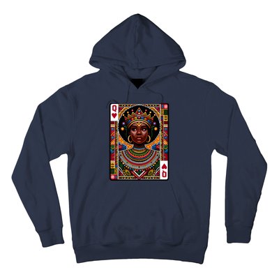 African Queen Card Melanin Black Pride Blm Juneteenth Hoodie