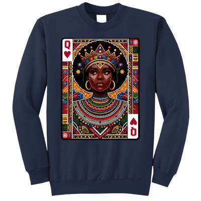 African Queen Card Melanin Black Pride Blm Juneteenth Sweatshirt