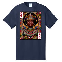 African Queen Card Melanin Black Pride Blm Juneteenth Tall T-Shirt