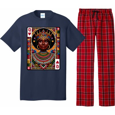 African Queen Card Melanin Black Pride Blm Juneteenth Pajama Set