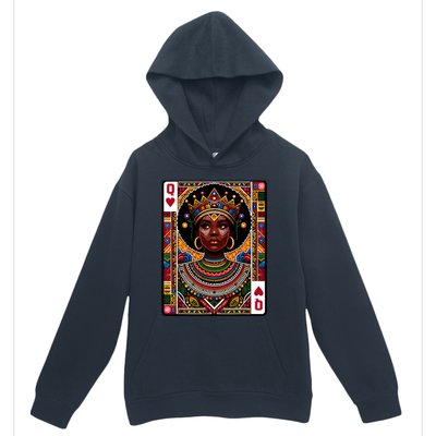 African Queen Card Melanin Black Pride Blm Juneteenth Urban Pullover Hoodie