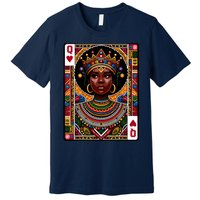 African Queen Card Melanin Black Pride Blm Juneteenth Premium T-Shirt