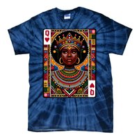 African Queen Card Melanin Black Pride Blm Juneteenth Tie-Dye T-Shirt