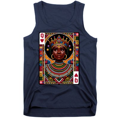 African Queen Card Melanin Black Pride Blm Juneteenth Tank Top