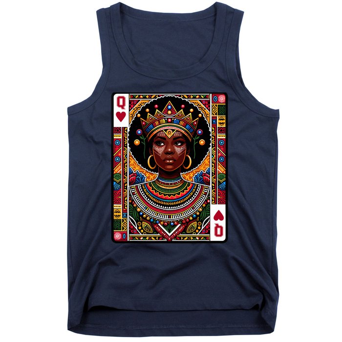 African Queen Card Melanin Black Pride Blm Juneteenth Tank Top