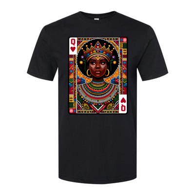 African Queen Card Melanin Black Pride Blm Juneteenth Softstyle CVC T-Shirt