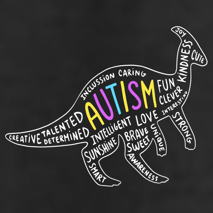 Autism Quotes Dinosaur 7 Panel Mesh Trucker Snapback Hat