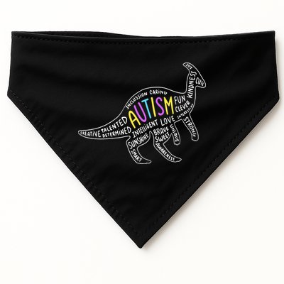 Autism Quotes Dinosaur USA-Made Doggie Bandana