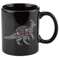 Autism Quotes Dinosaur 11oz C Handle Ceramic Mug
