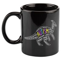Autism Quotes Dinosaur 11oz C Handle Ceramic Mug