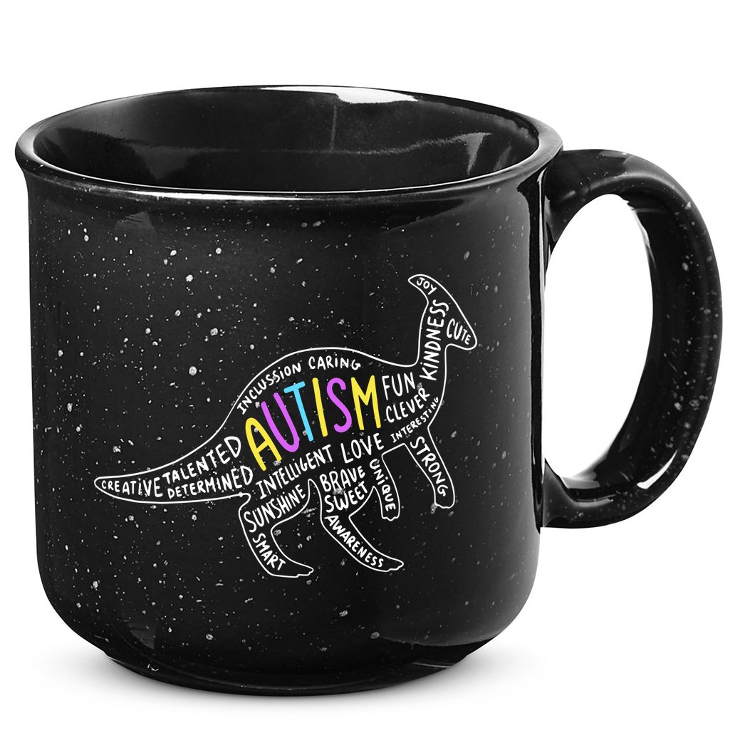 Autism Quotes Dinosaur 15oz Campfire Ceramic Mug