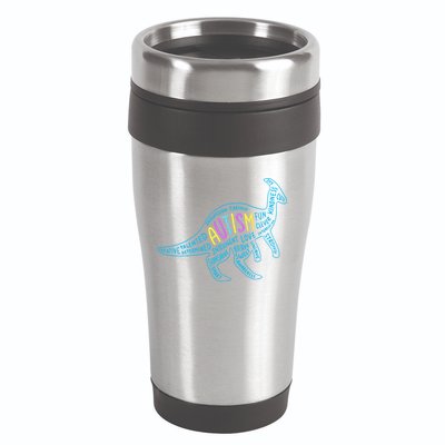 Autism Quotes Dinosaur 16oz Travel Tumbler