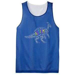 Autism Quotes Dinosaur Mesh Reversible Basketball Jersey Tank