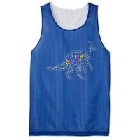 Autism Quotes Dinosaur Mesh Reversible Basketball Jersey Tank