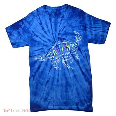 Autism Quotes Dinosaur Tie-Dye T-Shirt
