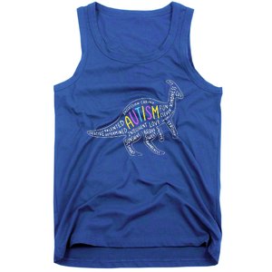 Autism Quotes Dinosaur Tank Top