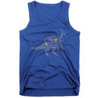 Autism Quotes Dinosaur Tank Top