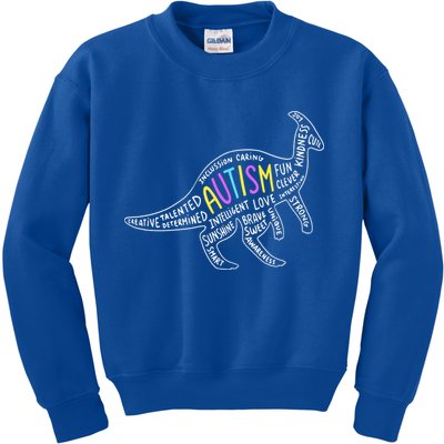 Autism Quotes Dinosaur Kids Sweatshirt