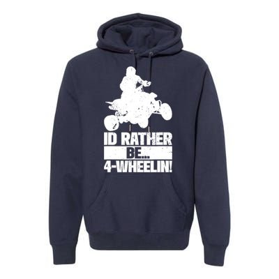 ATV Quad Four Wheeler Gear Off Roading ATV Quad Racing Premium Hoodie