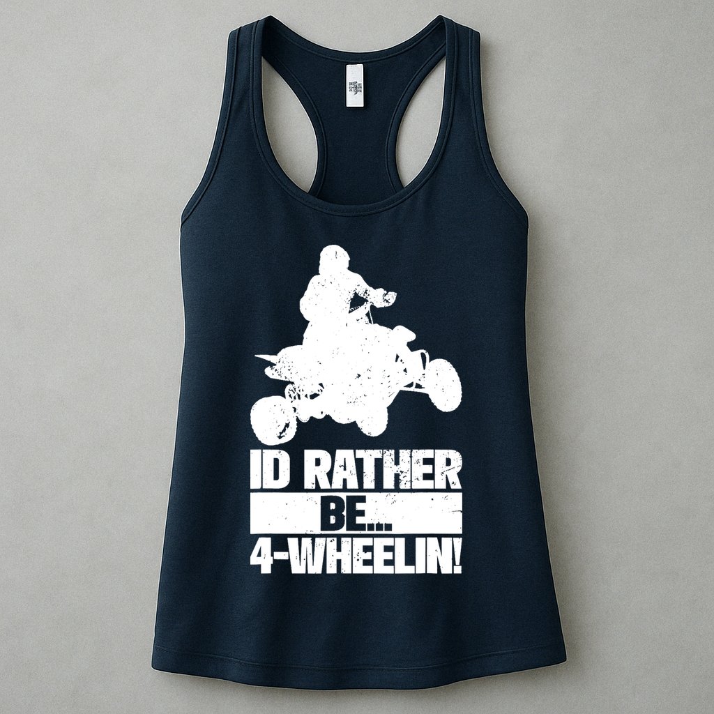 ATV Quad Four Wheeler Gear Off Roading ATV Quad Racing Womens Tank Top
