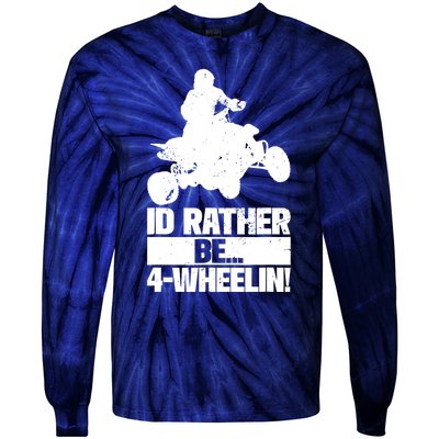 ATV Quad Four Wheeler Gear Off Roading ATV Quad Racing Tie-Dye Long Sleeve Shirt