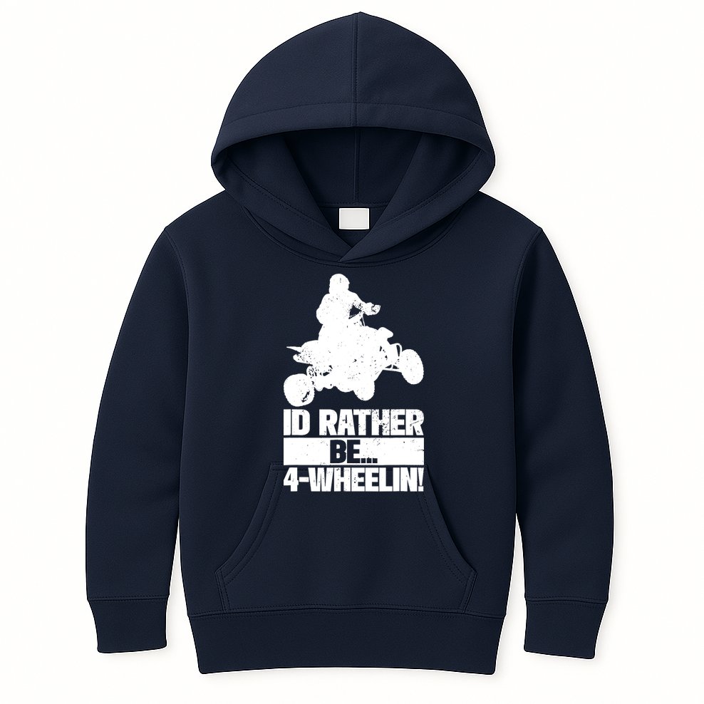 ATV Quad Four Wheeler Gear Off Roading ATV Quad Racing Kids Hoodie