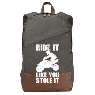 ATV Quad Four Wheeler Gear Off Roading ATV Quad Racing Cotton Canvas Backpack