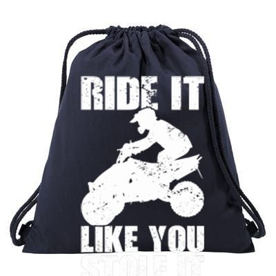 ATV Quad Four Wheeler Gear Off Roading ATV Quad Racing Drawstring Bag