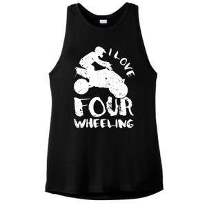 ATV Quad Four Wheeler Gear Off Roading ATV Quad Racing Ladies PosiCharge Tri-Blend Wicking Tank