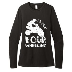 ATV Quad Four Wheeler Gear Off Roading ATV Quad Racing Womens CVC Long Sleeve Shirt