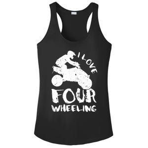 ATV Quad Four Wheeler Gear Off Roading ATV Quad Racing Ladies PosiCharge Competitor Racerback Tank