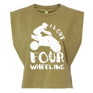 ATV Quad Four Wheeler Gear Off Roading ATV Quad Racing Garment-Dyed Women's Muscle Tee