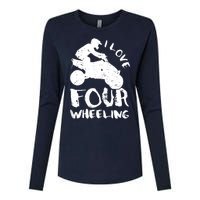 ATV Quad Four Wheeler Gear Off Roading ATV Quad Racing Womens Cotton Relaxed Long Sleeve T-Shirt